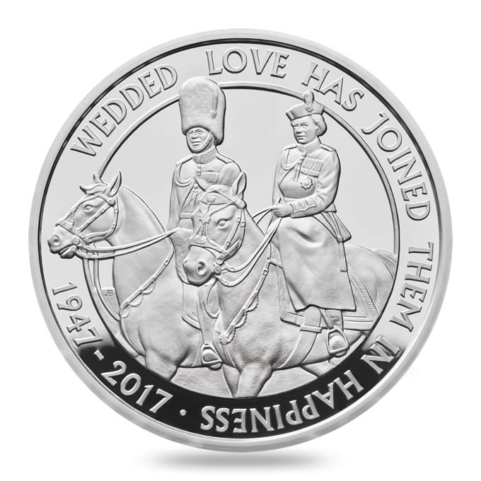 Platinum Wedding 2017 UK £5 Silver Proof Coin