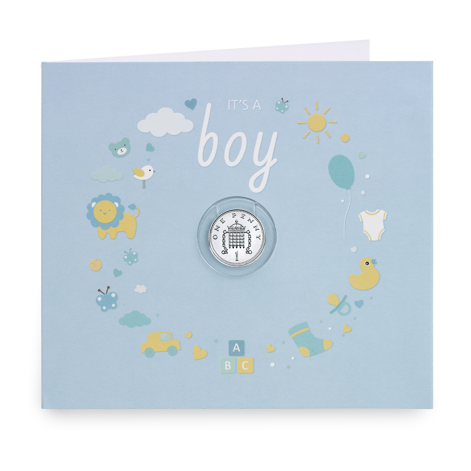 Baby Boy 2018 Silver Penny Gift Card Presentation