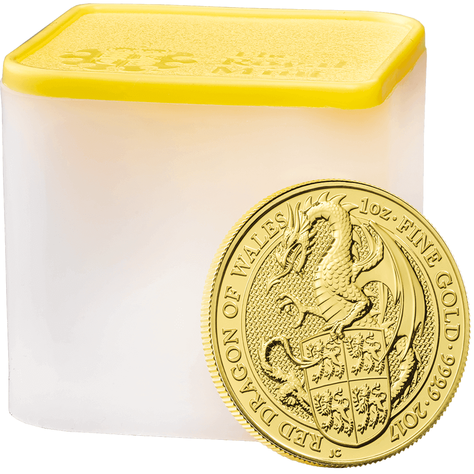 The Queen's Beasts 2017 - The Dragon One Ounce Gold Bullion Ten Coin Tube