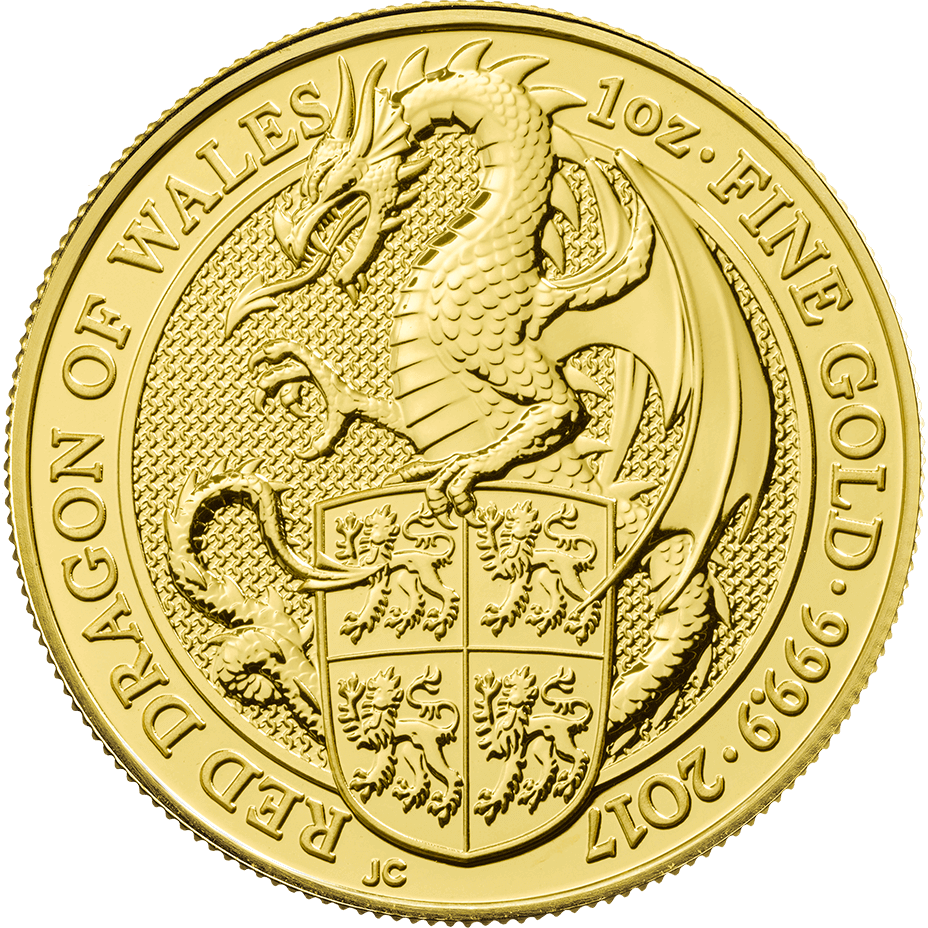 The Queen's Beasts 2017 - The Dragon One Ounce Fine Gold Bullion Coin                                                                