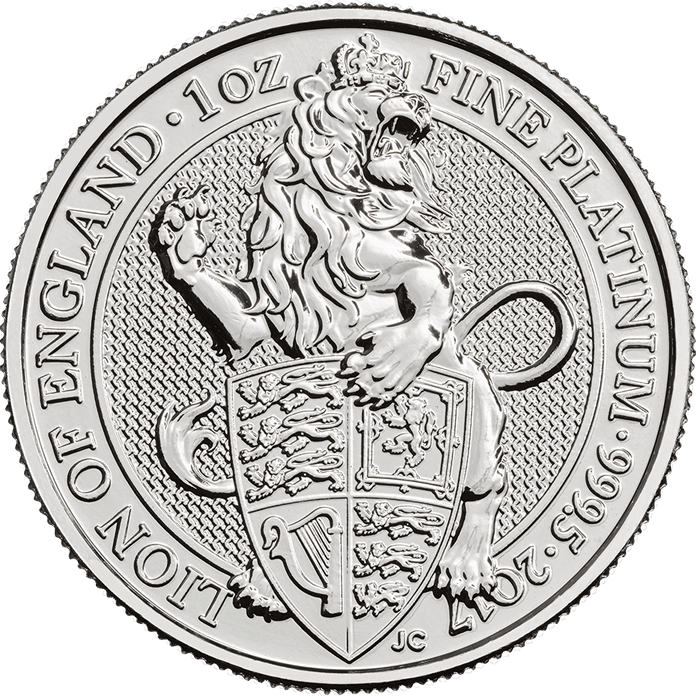 The Queen's Beasts 2017 - The Lion One Ounce Platinum Bullion Coin