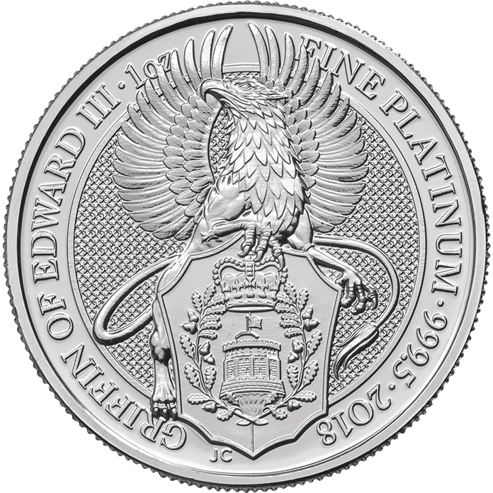 The Queen's Beasts 2018 - The Griffin One Ounce Platinum Bullion Coin