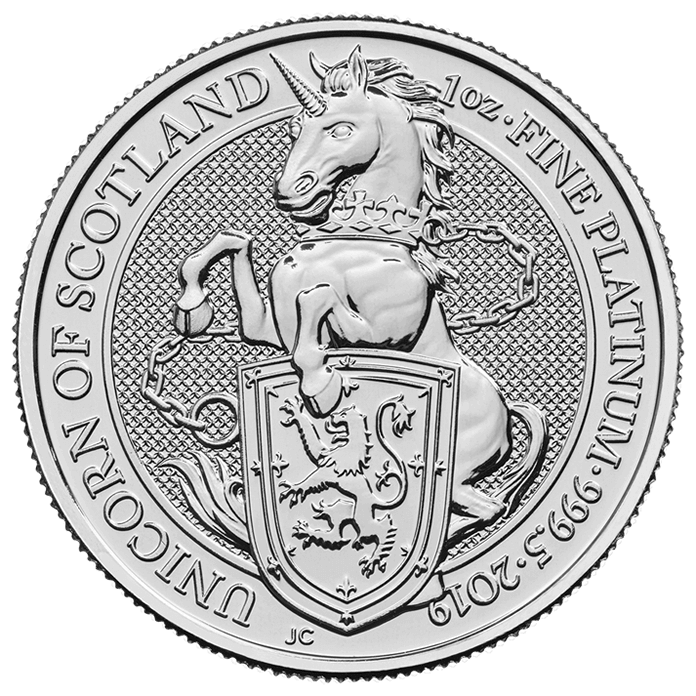 The Queen's Beasts 2019 Unicorn 1 oz Platinum Coin