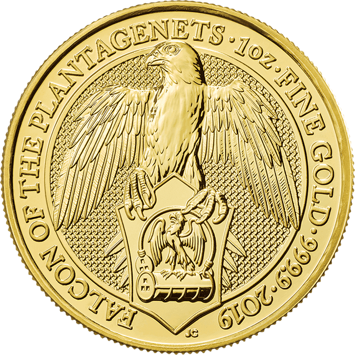 The Queen's Beasts 2019 Falcon 1 oz Gold Coin