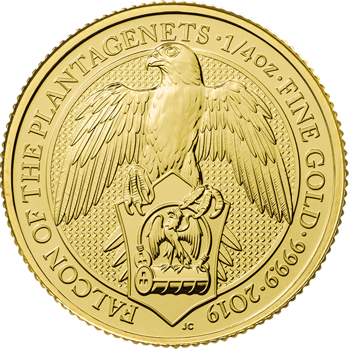 The Queen's Beasts 2019 - The Falcon Quarter Ounce Fine Gold Bullion Coin