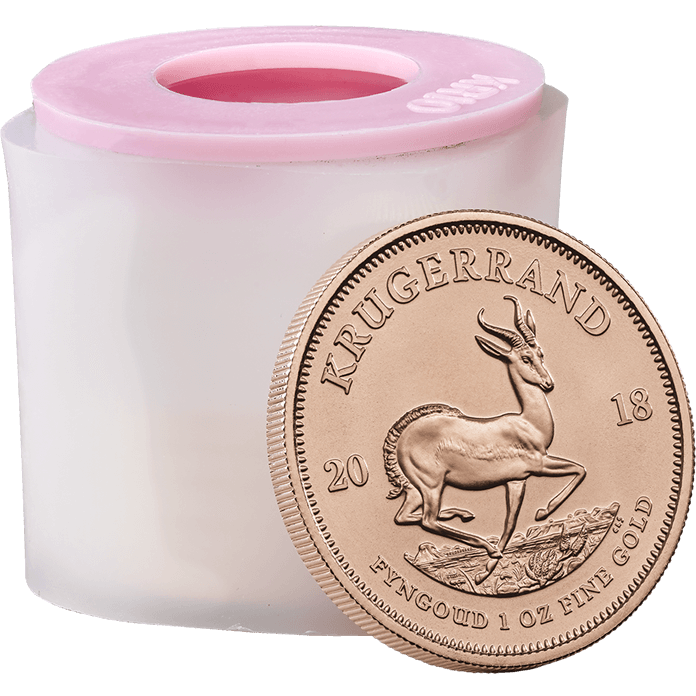 South African 2018 Gold Krugerrand One Ounce Fifteen Coin Tube