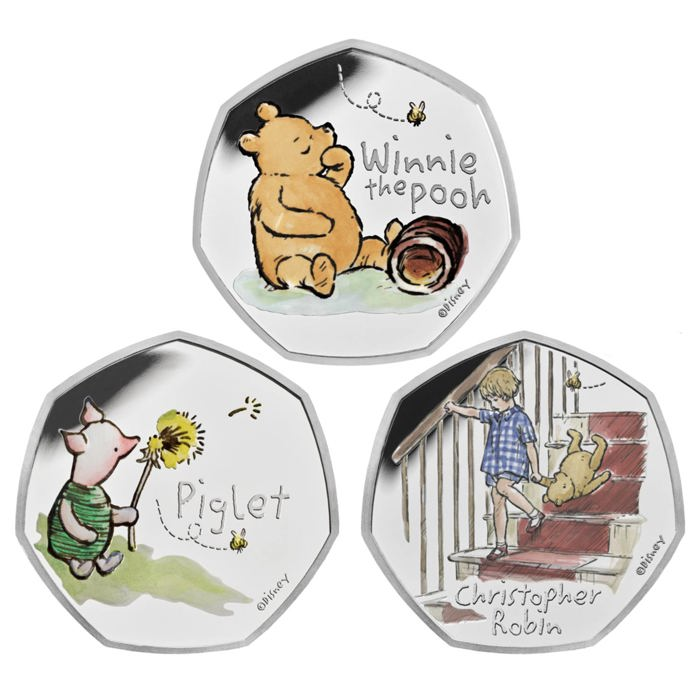  The Winnie the Pooh and Friends 2020 UK Silver Proof Three-Coin Series
