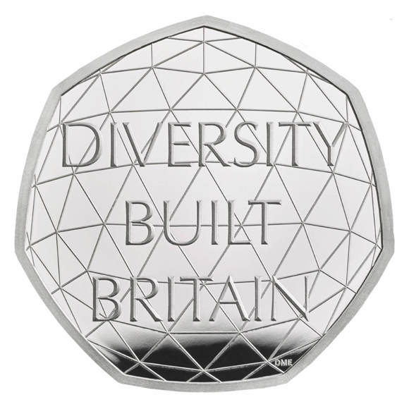 Celebrating British Diversity 2020 UK 50p Silver Proof Piedfort Coin