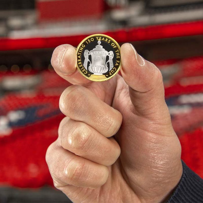 The Royal Mint celebrates 150 Years of the FA Cup on a collectable £2 coin