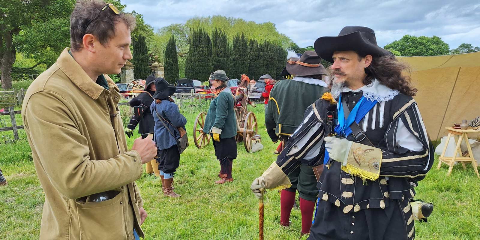 Interviewing a member of the Sealed Knot Society