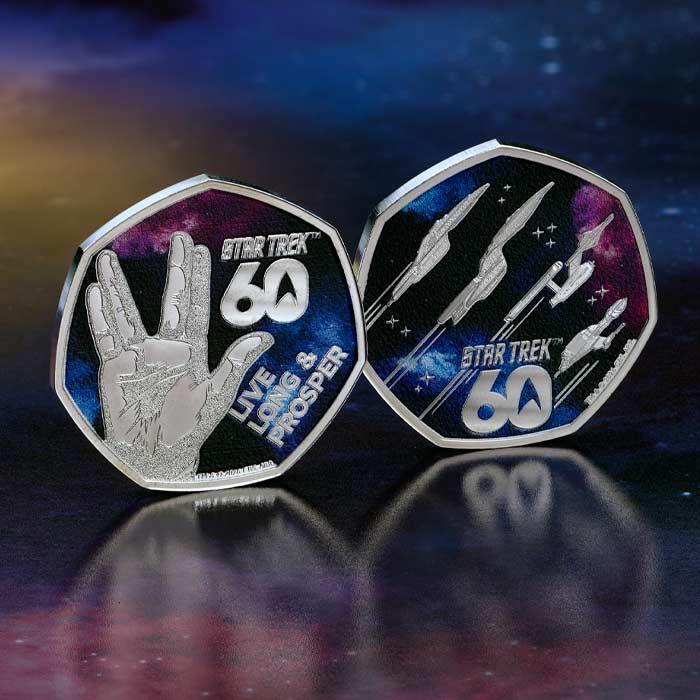 The Royal Mint Boldly Goes Where No Coin Has Gone Before With New Star Trek 50p Coins
