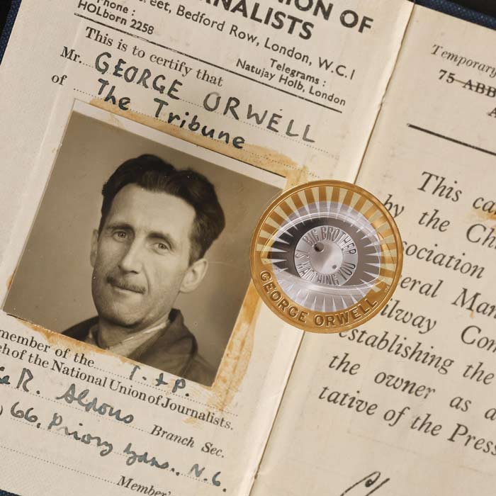 Life and Work of George Orwell Celebrated on a £2 Coin