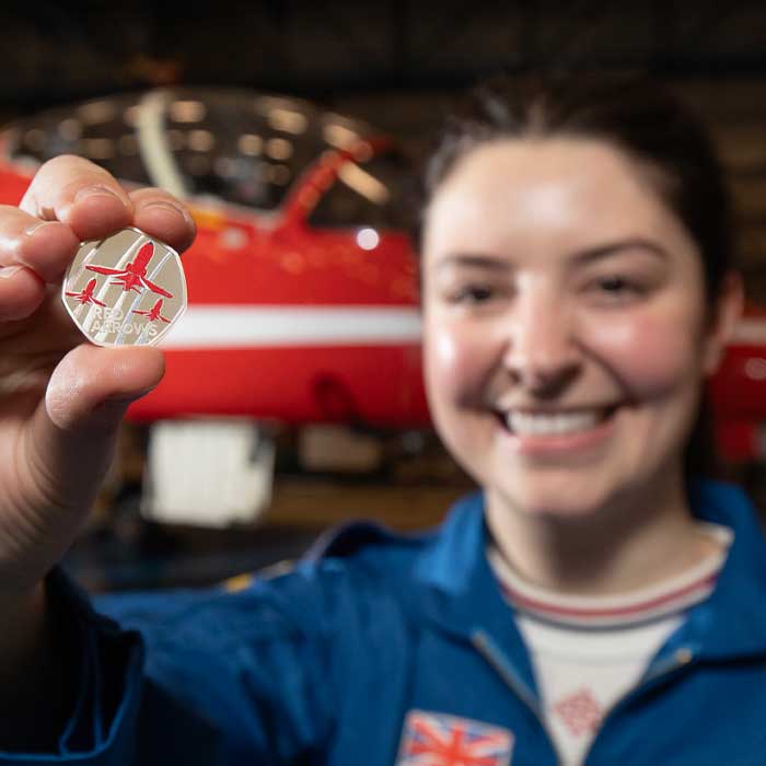 The Royal Mint Soars to New Heights with a Red Arrows 50p Coin