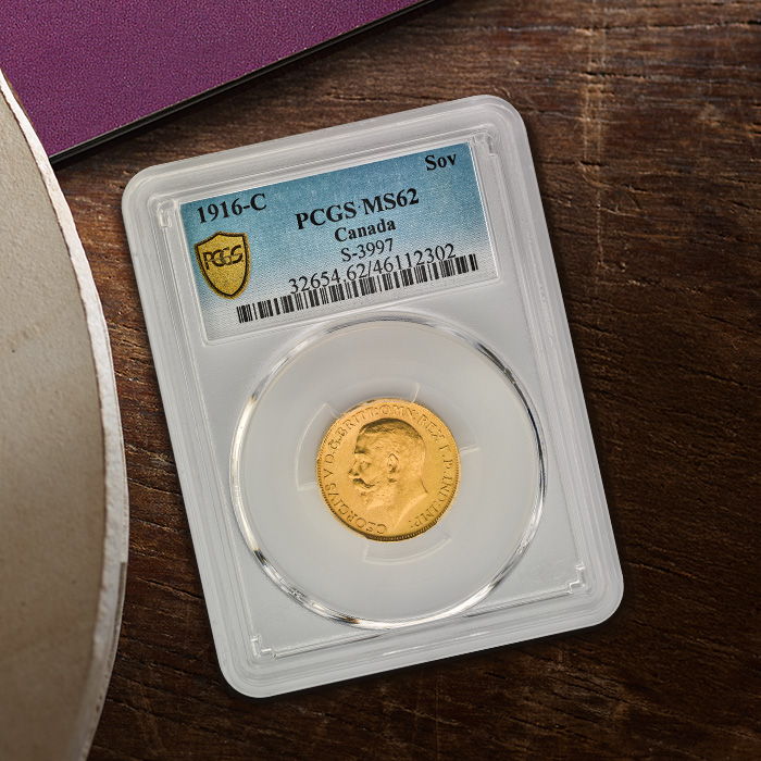1916 George V Canadian Sovereign | The Royal Mint
