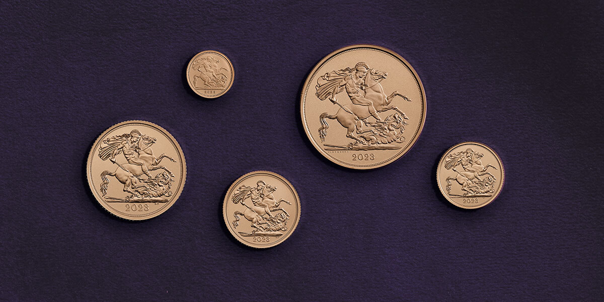 The Sovereign 2023 Five-Coin Matt Gold Proof Set Silent Auction
