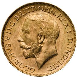 1917 George V Sovereign, Canada Mint Mark