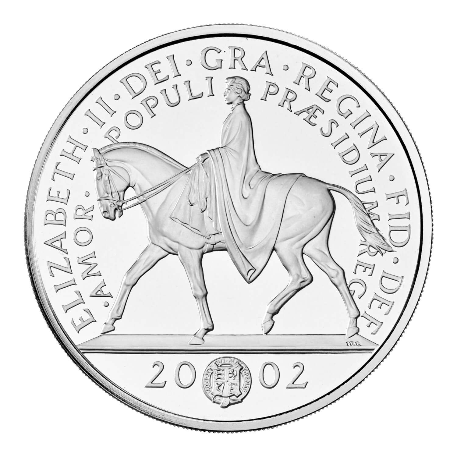 〚JUBILEE 2002〛Limited Edition1000／No.167 2002 Queen Elizabeth II Golden Jubilee Silver Proof Crown | The