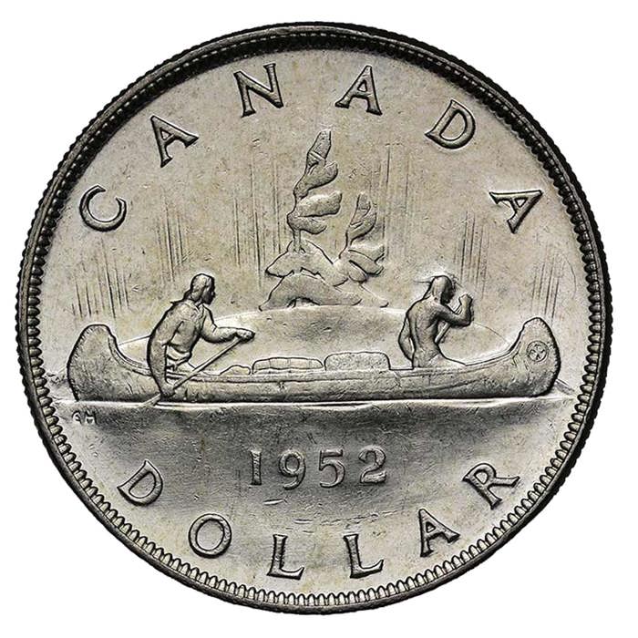 1948-1952 Canada, George VI, silver Dollar
