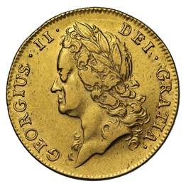 George II 1739 Guinea, First Year For The Intermediate Bust