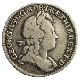 1723 George I Sixpence South Sea Company