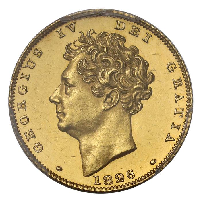 1826 George IV Proof Half Sovereign