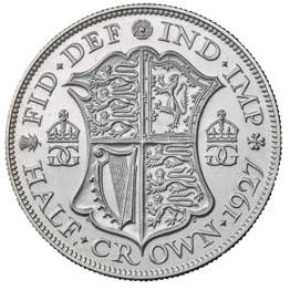 1927 George V Half-crown Fourth Coinage 