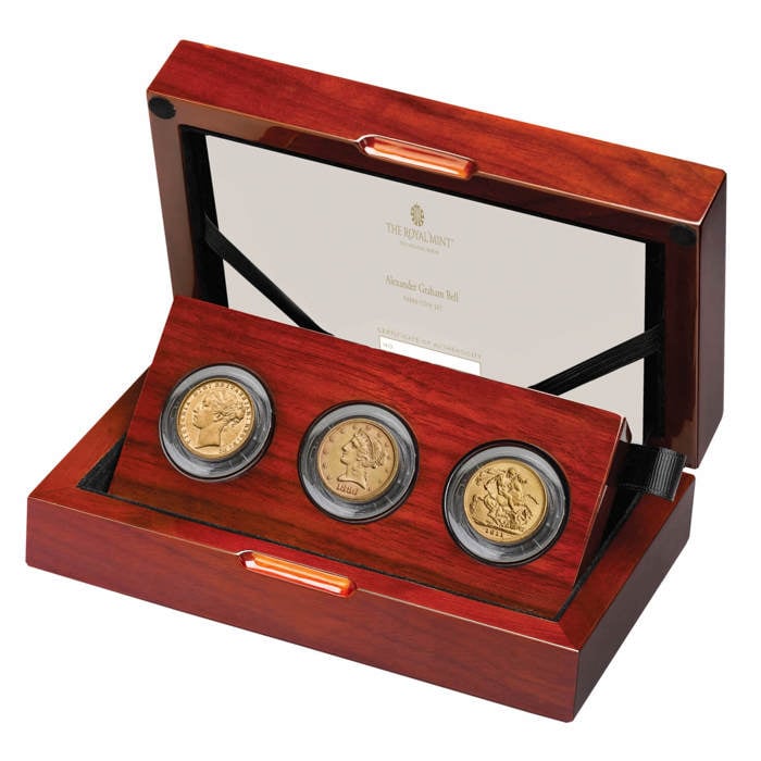 Alexander Graham Bell Three-Coin Set