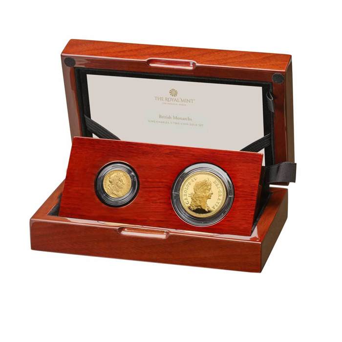 British Monarchs King Charles II Two-Coin Gold Set 