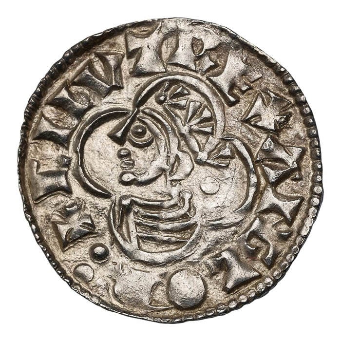 1017–23 Canute London Mint Silver Penny, Quatrefoil Type