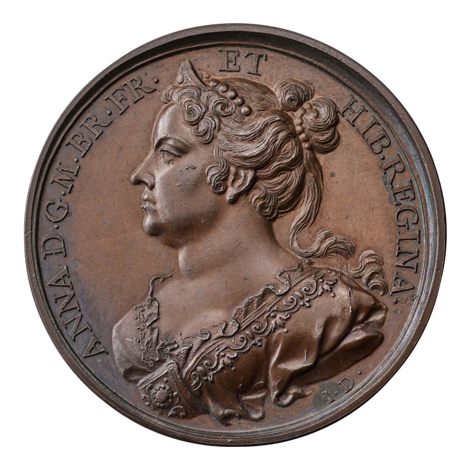 Médaille Rare Du Roi Charles II De Grande-Bretagne (1680) - Bronze, état UNC