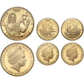 2011 Elizabeth II Altius Olympic Three Coin Gold Proof Set