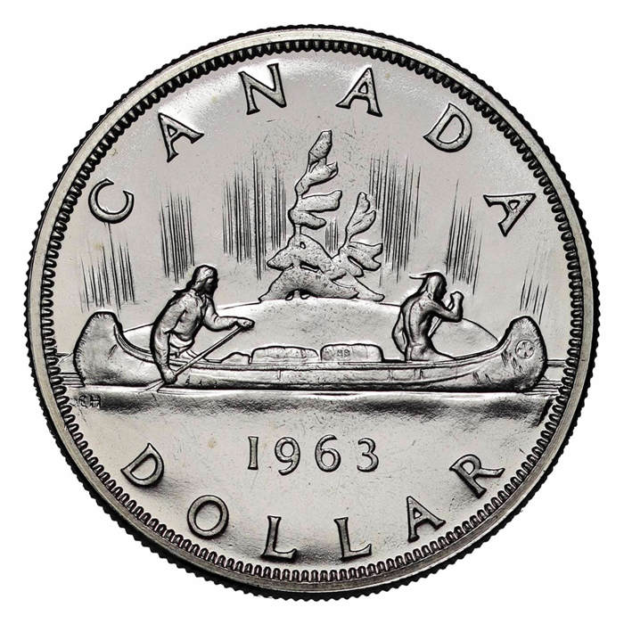 1963 Elizabeth II Silver Canadian Dollar
