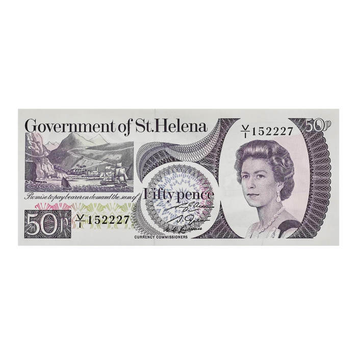 Queen Elizabeth II 1979 St. Helena 50p Banknote