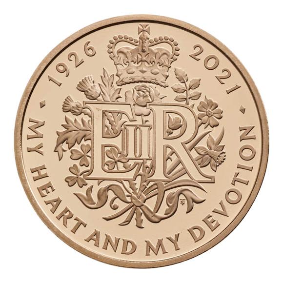 2021 Elizabeth II 95th Birthday Gold Proof Five Pounds 