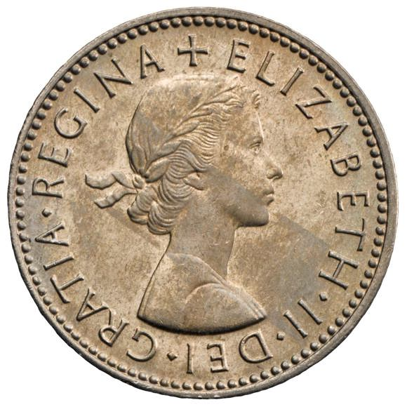Queen Elizabeth II 1966 Scottish Shilling