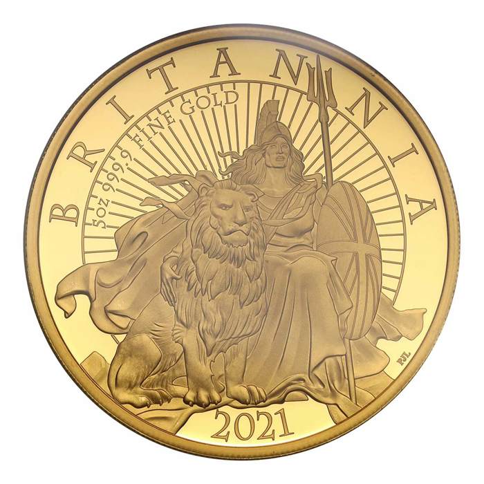 2021 Elizabeth II Gold 5oz Britannia