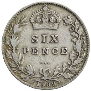 Edward VII Sixpence