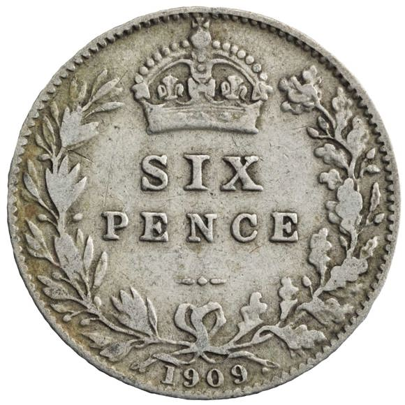 Edward VII Sixpence
