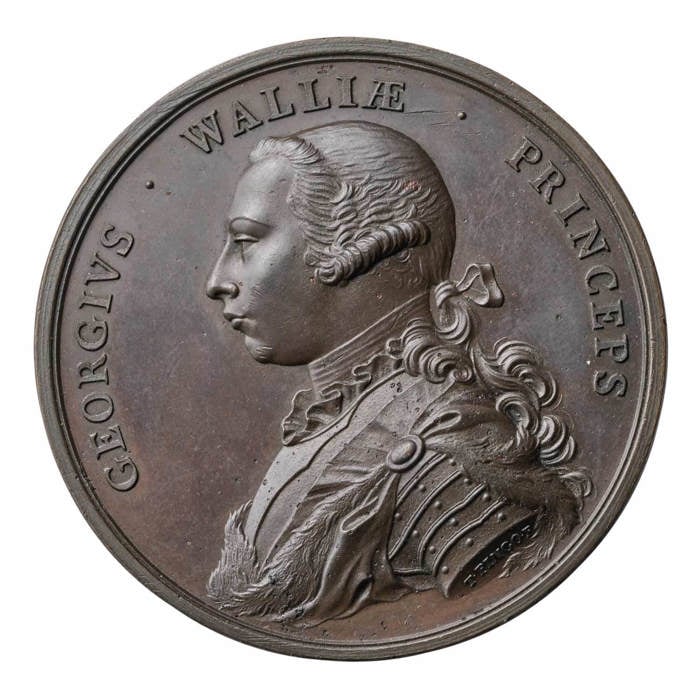 1759 George, Prince of Wales, Bronze Medal, 