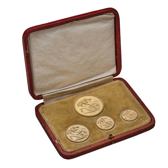 1937 George VI 4-Coin Proof Sovereign Set