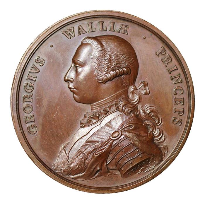 1759 George the Prince of Wales Bronze Medal 