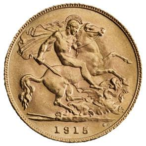 1915 George V Half Sovereign London