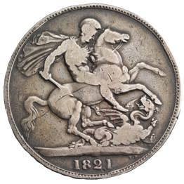 1821 George IV Silver Crown 