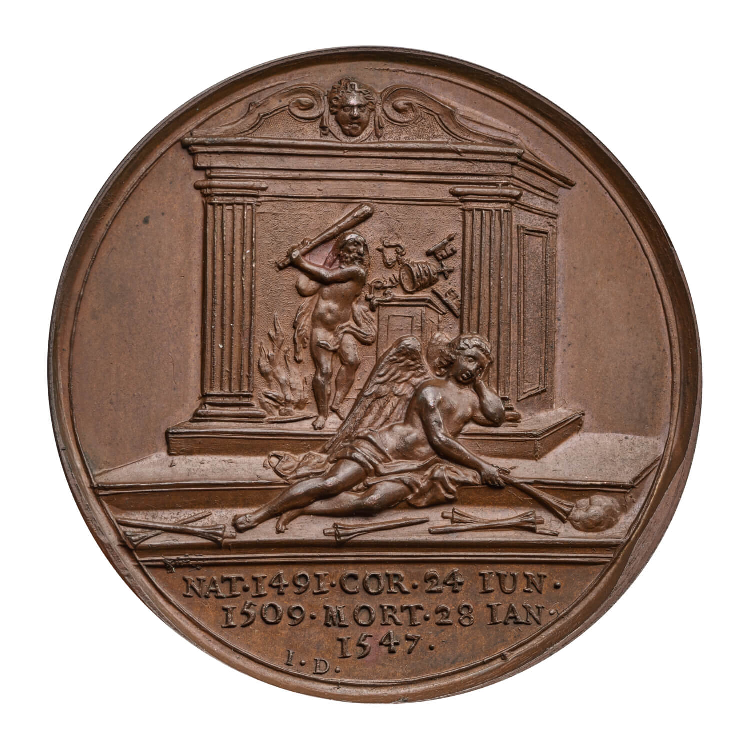 MÉDAILLE ANCIENNE DE Tir signée Desaide - Bronze Argenté EUR 15,00