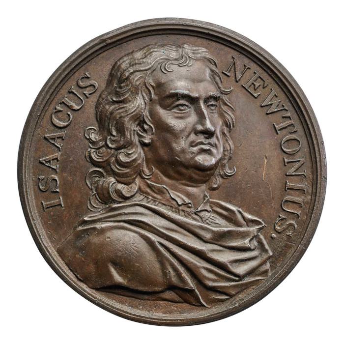 1727 Sir Isaac Newton, Master of the Mint Bronze Medal