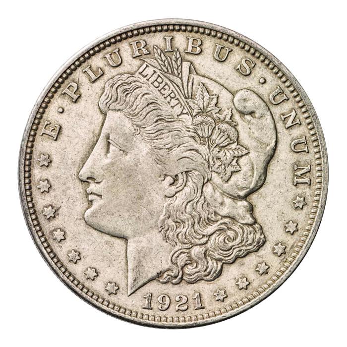 1921 US Silver Morgan Dollar - Last Year of Issue