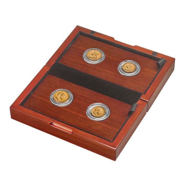 Mother and Son Four-Coin Sovereign Set