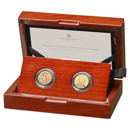 The 40th Birthday of HRH The Duke of Cambridge 1982 Sovereign and 2022 UK 1/4oz Gold Coin Set 