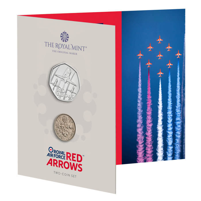 Red Arrows 50p 4 The Red Arrows Coin Set
