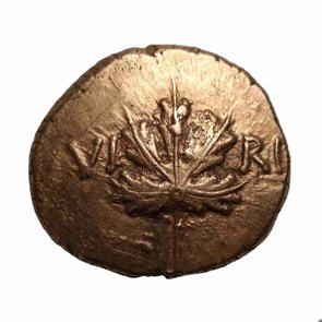 Ancient British Regini and Atrebates Verica Vine-Leaf Type Gold Stater